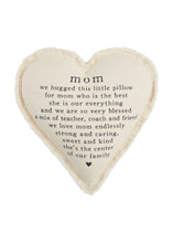 Load image into Gallery viewer, mom heart pillow