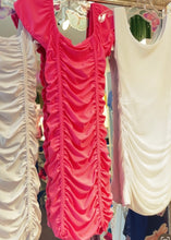 Load image into Gallery viewer, girls short sleeve ruched dress