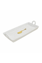 Load image into Gallery viewer, ceramic woven tray + server