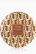 Load image into Gallery viewer, 3wick candle gingerbread