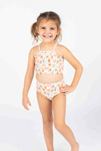 Load image into Gallery viewer, girls 2 piece swimsuit seashells