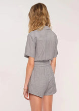 Load image into Gallery viewer, stripe short sleeve romper
