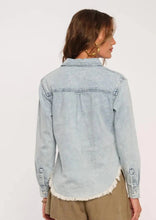 Load image into Gallery viewer, fray denim shirt
