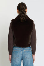 Load image into Gallery viewer, Faux Fur Panel Sweater Jacket