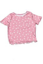 Load image into Gallery viewer, girls rib short sleeve print top