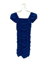 Load image into Gallery viewer, girls short sleeve ruched dress