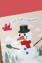 Load image into Gallery viewer, card sticker scene snowman