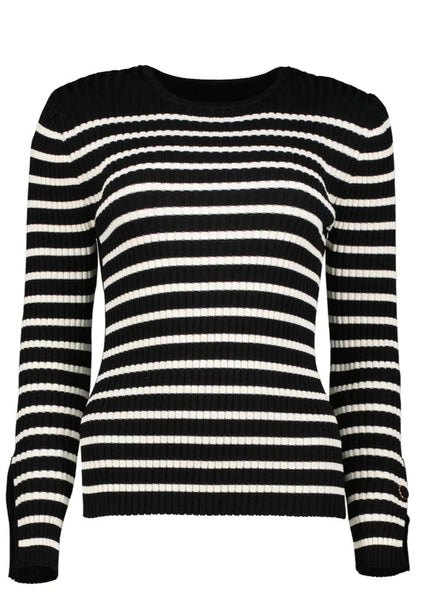 stripe long sleeve sweater