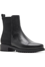 Load image into Gallery viewer, Leather + Stretch 50-50 Waterproof Bootie