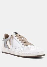 Load image into Gallery viewer, white snake laceup sneaker
