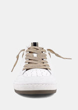 Load image into Gallery viewer, white snake laceup sneaker