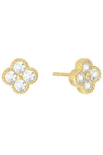 Load image into Gallery viewer, cz flower stud