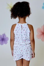 Load image into Gallery viewer, girls floral smock waist tank