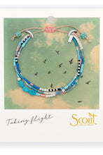 Load image into Gallery viewer, mixed media bracelet sky