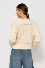 Load image into Gallery viewer, lace trim vneck sweater