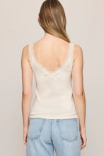 Load image into Gallery viewer, lace trim tank