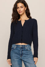Load image into Gallery viewer, long sleeve cable cardigan