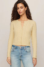Load image into Gallery viewer, long sleeve cable cardigan