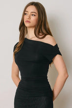Load image into Gallery viewer, one shoulder ruched top