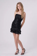 Load image into Gallery viewer, Girls Sequin Tie Back Dress