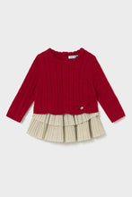 Load image into Gallery viewer, Mini Girl Sweater + Pleat Skirt Set