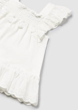 Load image into Gallery viewer, mini girl eyelet trim flutter swing tank