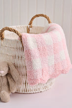 Load image into Gallery viewer, baby gingham chenille blanket