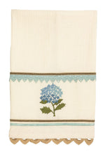 Load image into Gallery viewer, embroidered flower towel