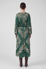 Load image into Gallery viewer, Print Long Sleeve Dress with Belt