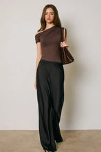 Load image into Gallery viewer, Relaxed Straight Leg Satin Pant