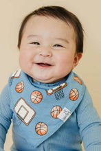 Load image into Gallery viewer, 4 pack baby bandana bibs dunk