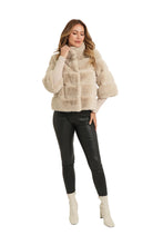 Load image into Gallery viewer, faux fur panel jacket