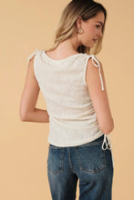 Load image into Gallery viewer, boat neck textured cinch top