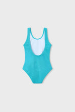 Load image into Gallery viewer, girls flower cutout swimsuit