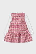 Load image into Gallery viewer, girls tweed jumper + blouse set