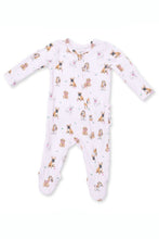 Load image into Gallery viewer, baby ruffle footie bestie dogs