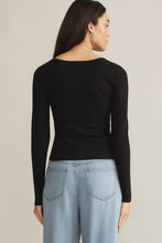 Load image into Gallery viewer, fine rib long sleeve tee