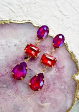 Load image into Gallery viewer, 3 stone long earring