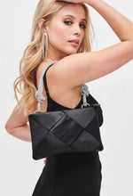 Load image into Gallery viewer, satin diamond bling strap bag