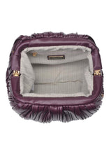 Load image into Gallery viewer, faux leather pleated clutch