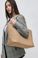 Load image into Gallery viewer, large woven neoprene tote