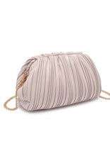 Load image into Gallery viewer, faux leather pleated clutch