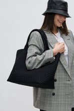 Load image into Gallery viewer, large woven neoprene tote