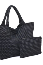 Load image into Gallery viewer, large woven neoprene tote