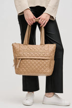 Load image into Gallery viewer, quilted nylon tote