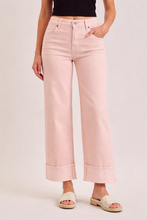 Load image into Gallery viewer, mid rise cuff dad jean
