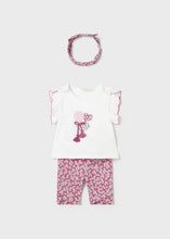 Load image into Gallery viewer, baby tee + floral capri+ headband
