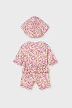 Load image into Gallery viewer, baby ditsy floral swim + hat