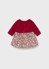 Load image into Gallery viewer, baby knit + print skirt dress
