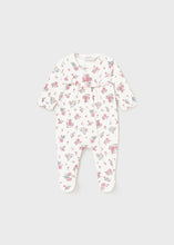 Load image into Gallery viewer, Infant floral footie
